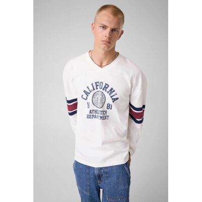 Guess ανδρική μακρυμάνικη μπλούζα με print Oversized Fit - M6YI68K4823 Λευκό M Guess ανδρική μακρυμάνικη μπλούζα με print Oversized Fit - M6YI68K4823 Λευκό M
