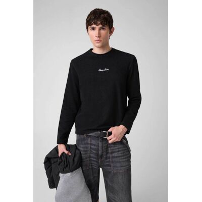 GUESS JEANS Guess ανδρική μακρυμάνικη μπλούζα πικέ με κεντημένο λογότυπο Regular Fit - M6YP08K4176 Μαύρο L GUESS JEANS Guess ανδρική μακρυμάνικη μπλούζα πικέ με κεντημένο λογότυπο Regular Fit - M6YP08K4176 Μαύρο L