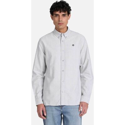 Timberland ανδρικό πουκάμισο oxford button down με ριγέ σχέδιο και κεντημένο λογότυπο Regular Fit "Lake Warner" - TBC0YH8BAKV1 Γκρι M Timberland ανδρικό πουκάμισο oxford button down με ριγέ σχέδιο και κεντημένο λογότυπο Regular Fit "Lake Warner" - TBC0YH8BAKV1 Γκρι M
