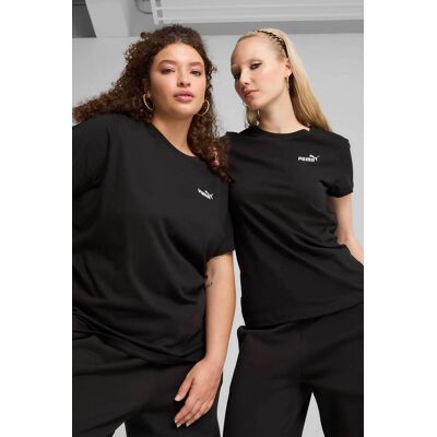 Puma γυναικείο T-shirt με λογότυπο Regular Fit "Essential" - 682372 Μαύρο M Puma γυναικείο T-shirt με λογότυπο Regular Fit "Essential" - 682372 Μαύρο M