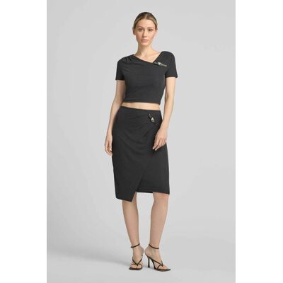 Guess γυναικεία midi φούστα κρουαζέ Slim Fit "Karole" - W6YD11K4362 Μαύρο M Guess γυναικεία midi φούστα κρουαζέ Slim Fit "Karole" - W6YD11K4362 Μαύρο M