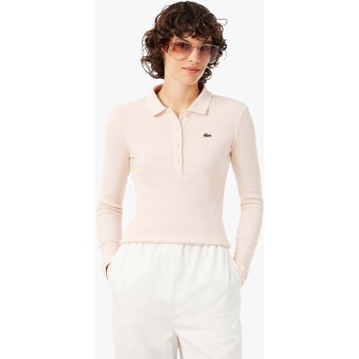 Lacoste γυναικεία μπλούζα πόλο πικέ μακρυμάνικη με κεντημένο λογότυπο Slim Fit - DF5281-00 Ροζ Ανοιχτό 38 Lacoste γυναικεία μπλούζα πόλο πικέ μακρυμάνικη με κεντημένο λογότυπο Slim Fit - DF5281-00 Ροζ Ανοιχτό 38