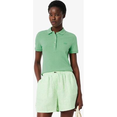 Lacoste γυναικεία μπλούζα πόλο πικέ κοντομάνικη με κεντημένο λογότυπο Slim Fit - PF5462 Πράσινο Φυστικί 38 Lacoste γυναικεία μπλούζα πόλο πικέ κοντομάνικη με κεντημένο λογότυπο Slim Fit - PF5462 Πράσινο Φυστικί 38