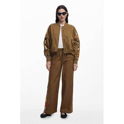 Desigual γυναικείo bomber jacket με κεντήματα "Paisleys Lacroix" - 25SWEW35 Καφέ S Desigual γυναικείo bomber jacket με κεντήματα "Paisleys Lacroix" - 25SWEW35 Καφέ S