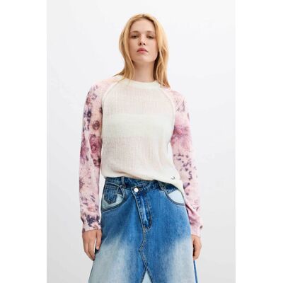Desigual γυναικεία πλεκτή μπλούζα "Fancybotanic" - 26WWJF19 Λευκό M Desigual γυναικεία πλεκτή μπλούζα "Fancybotanic" - 26WWJF19 Λευκό M