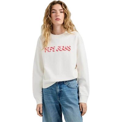 Pepe Jeans γυναικεία μπλούζα φούτερ με graphic logo Regular Fit "Celeste" - PL5800099 Εκρού L Pepe Jeans γυναικεία μπλούζα φούτερ με graphic logo Regular Fit "Celeste" - PL5800099 Εκρού L
