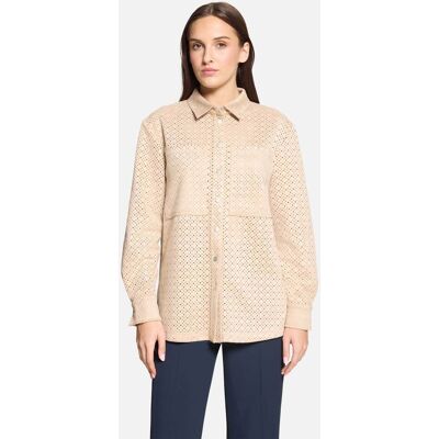 Betty Barclay γυναικείο πουκάμισο με cut out σχέδιο - 8026/1835 Μπεζ 44 Betty Barclay γυναικείο πουκάμισο με cut out σχέδιο - 8026/1835 Μπεζ 44