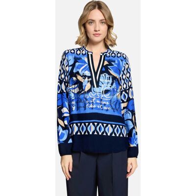 Betty Barclay γυναικεία μπλούζα με all-over print - 8003/1736 Μπλε 40 Betty Barclay γυναικεία μπλούζα με all-over print - 8003/1736 Μπλε 40