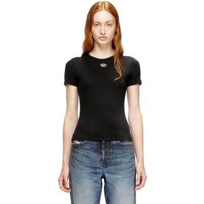 Diesel γυναικείο T-shirt με oval D logo Slim Fit - W26A199100JMBA Μαύρο M Diesel γυναικείο T-shirt με oval D logo Slim Fit - W26A199100JMBA Μαύρο M