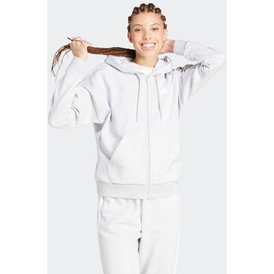 Adidas γυναικεία ζακέτα φούτερ με κουκούλα Regular Fit "Essentials 3-Stripes Fleece" - IN6179 Γκρι M Adidas γυναικεία ζακέτα φούτερ με κουκούλα Regular Fit "Essentials 3-Stripes Fleece" - IN6179 Γκρι M