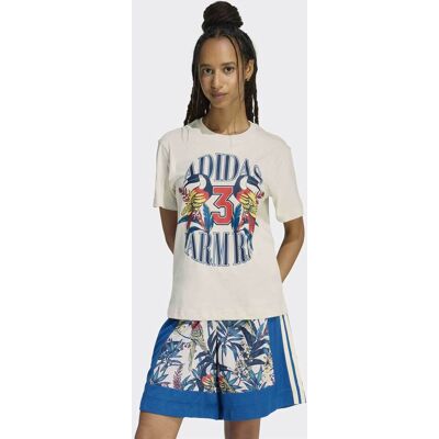 Adidas γυναικείο T-shirt με λογότυπο Loose Fit "X Farm Rio Graphic" - KD4641 Κρέμ L Adidas γυναικείο T-shirt με λογότυπο Loose Fit "X Farm Rio Graphic" - KD4641 Κρέμ L