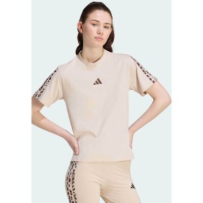 Adidas γυναικείο T-shirt Regular Fit ""Animal Seasonal Essentials 3-Stripes" - KT0407 Μπεζ S Adidas γυναικείο T-shirt Regular Fit ""Animal Seasonal Essentials 3-Stripes" - KT0407 Μπεζ S