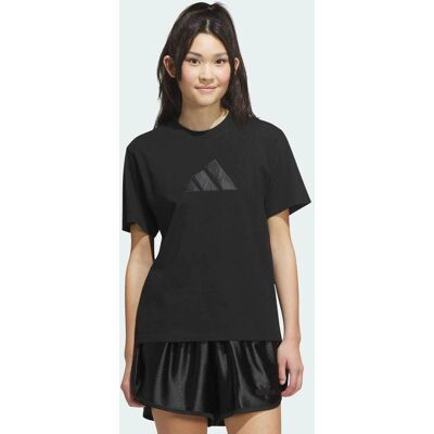 Adidas γυναικείο T-shirt Regular Fit "Satin Logo" - KT0167 Μαύρο M Adidas γυναικείο T-shirt Regular Fit "Satin Logo" - KT0167 Μαύρο M