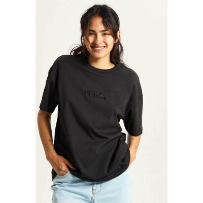 Vans γυναικείο T-shirt με κεντημένο λογότυπο Loose Fit "Essential" - VN000RANBLK1 Μαύρο M Vans γυναικείο T-shirt με κεντημένο λογότυπο Loose Fit "Essential" - VN000RANBLK1 Μαύρο M