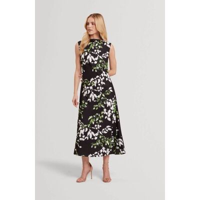 Ted Baker γυναικείο midi φόρεμα με print "Neevv" - 284838 Μαύρο 38 Ted Baker γυναικείο midi φόρεμα με print "Neevv" - 284838 Μαύρο 38