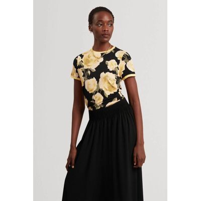 Ted Baker γυναικείο T-shirt με floral print "Thira" - 284850 Μαύρο 38 Ted Baker γυναικείο T-shirt με floral print "Thira" - 284850 Μαύρο 38