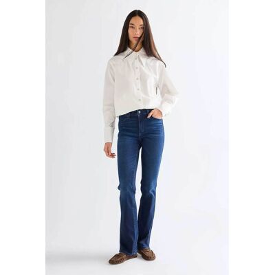 Wrangler® γυναικείο τζιν παντελόνι πεντάτσεπο Bootcut Fit - 112378532 Denim Blue Σκούρο 32W 32L Wrangler® γυναικείο τζιν παντελόνι πεντάτσεπο Bootcut Fit - 112378532 Denim Blue Σκούρο 32W 32L