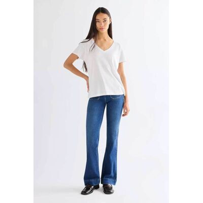 Wrangler® γυναικείο τζιν παντελόνι Flared Fit - 112351028 Denim Blue 27W 32L Wrangler® γυναικείο τζιν παντελόνι Flared Fit - 112351028 Denim Blue 27W 32L