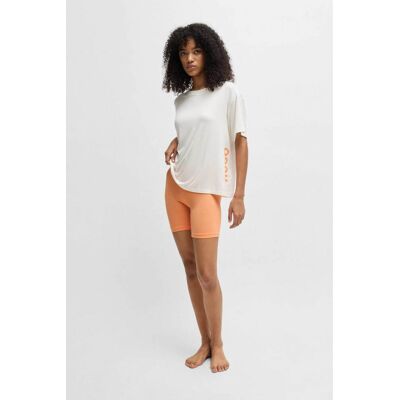 Hugo Boss γυναικείο σετ με T-shirt με λογότυπο και σορτς Relaxed Fit "Pyjama" - 50531626 Πορτοκαλί L Hugo Boss γυναικείο σετ με T-shirt με λογότυπο και σορτς Relaxed Fit "Pyjama" - 50531626 Πορτοκαλί L