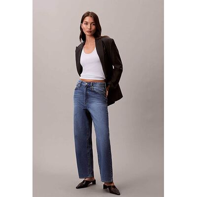 Calvin Klein Jeans γυναικείο παντελόνι τζιν Barrel Fit - LV047E626G Denim Blue 25 Calvin Klein Jeans γυναικείο παντελόνι τζιν Barrel Fit - LV047E626G Denim Blue 25