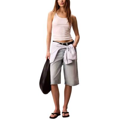 Calvin Klein Jeans γυναικεία denim βερμούδα Relaxed Fit - LV047F772G Denim Blue Ανοιχτό 26 Calvin Klein Jeans γυναικεία denim βερμούδα Relaxed Fit - LV047F772G Denim Blue Ανοιχτό 26