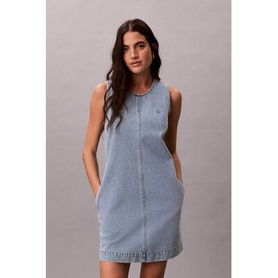 Calvin Klein Jeans γυναικείο mini φόρεμα denim αμάνικο Regular Fit - LV047F499G Denim Blue XS Calvin Klein Jeans γυναικείο mini φόρεμα denim αμάνικο Regular Fit - LV047F499G Denim Blue XS