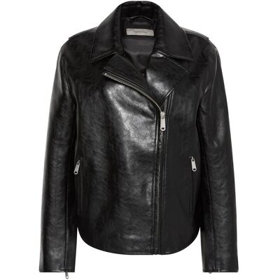 Calvin Klein Jeans γυναικείο jacket faux leather Relaxed Fit - LV047G515G Μαύρο M Calvin Klein Jeans γυναικείο jacket faux leather Relaxed Fit - LV047G515G Μαύρο M