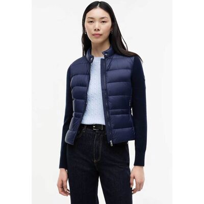 Tommy Hilfiger γυναικείο καπιτονέ jacket με πλεκτά μανίκια Slim Fit - WW0WW51095 Μπλε Σκούρο S Tommy Hilfiger γυναικείο καπιτονέ jacket με πλεκτά μανίκια Slim Fit - WW0WW51095 Μπλε Σκούρο S