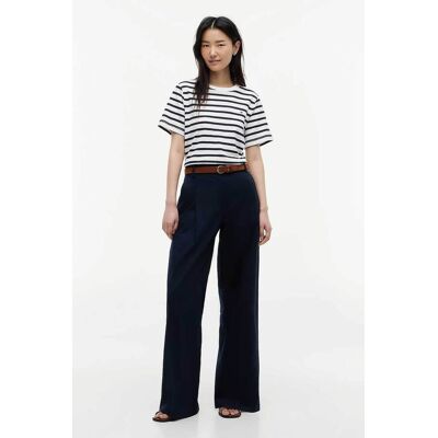 Tommy Hilfiger γυναικείο παντελόνι Wide Leg - WW0WW50135 Μπλε Σκούρο 42 Tommy Hilfiger γυναικείο παντελόνι Wide Leg - WW0WW50135 Μπλε Σκούρο 42