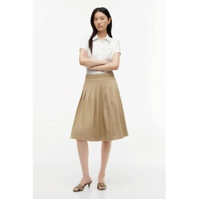 Tommy Hilfiger γυναικεία midi φούστα με πιέτες - WW0WW50140 Καμηλό 42 Tommy Hilfiger γυναικεία midi φούστα με πιέτες - WW0WW50140 Καμηλό 42