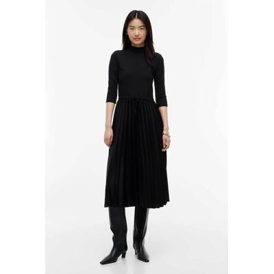 Tommy Hilfiger γυναικείο midi φόρεμα ribbed πλισέ Slim Fit - WW0WW46138 Μαύρο M Tommy Hilfiger γυναικείο midi φόρεμα ribbed πλισέ Slim Fit - WW0WW46138 Μαύρο M
