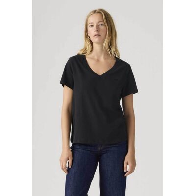 Levi's® γυναικείο T-shirt με V και λογότυπο Standard Fit "Favorite" - 005J60012 Μαύρο XS Levi's® γυναικείο T-shirt με V και λογότυπο Standard Fit "Favorite" - 005J60012 Μαύρο XS