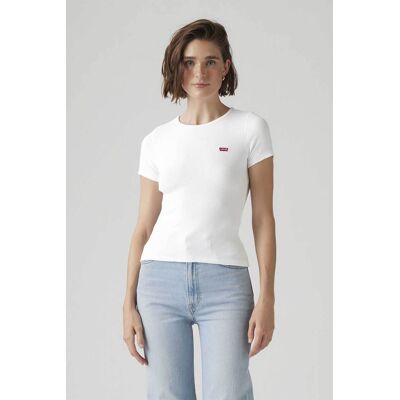 Levi's® γυναικείο T-shirt με λογότυπο Slim Fit "Hayes" - 001J30006 Λευκό M Levi's® γυναικείο T-shirt με λογότυπο Slim Fit "Hayes" - 001J30006 Λευκό M