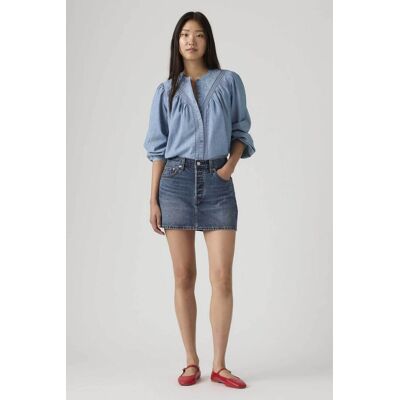 Levi's® γυναικεία mini φούστα denim πεντάτσεπη "Icon" - A46940084 Denim Blue Σκούρο 28 Levi's® γυναικεία mini φούστα denim πεντάτσεπη "Icon" - A46940084 Denim Blue Σκούρο 28