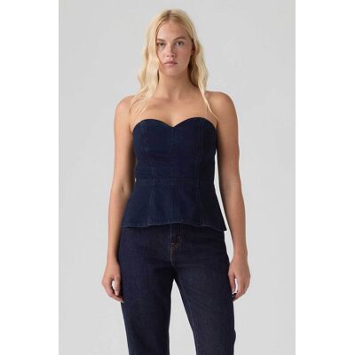 Levi's® γυναικεία denim μπλούζα strapless Slim Fit "Sweetheart" - 0082T0000 Denim Blue Σκούρο S Levi's® γυναικεία denim μπλούζα strapless Slim Fit "Sweetheart" - 0082T0000 Denim Blue Σκούρο S