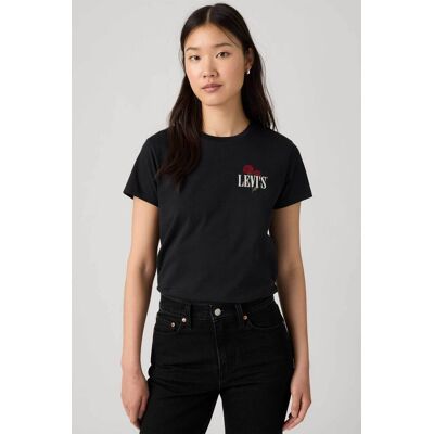 Levi's® γυναικείο T-shirt με λογότυπο Standard Fit "The Perfect" - 173693552 Μαύρο L Levi's® γυναικείο T-shirt με λογότυπο Standard Fit "The Perfect" - 173693552 Μαύρο L