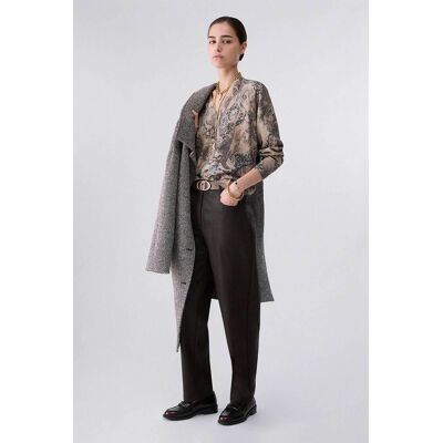 Liu Jo γυναικείο παντελόνι baggy - WF6144E1157 Καφέ 44 Liu Jo γυναικείο παντελόνι baggy - WF6144E1157 Καφέ 44