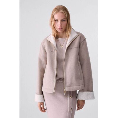 Liu Jo γυναικείο jacket με faux γούνα - TF6113T772A Μπεζ L Liu Jo γυναικείο jacket με faux γούνα - TF6113T772A Μπεζ L