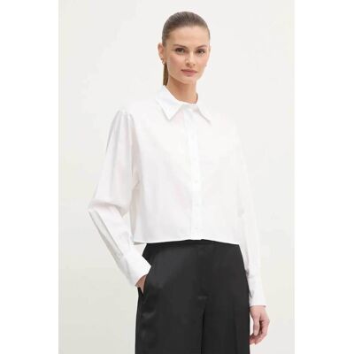 Calvin Klein γυναικείο πουκάμισο μονόχρωμο - K20K208068 Λευκό 40 Calvin Klein γυναικείο πουκάμισο μονόχρωμο - K20K208068 Λευκό 40