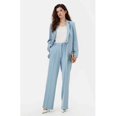 Calvin Klein γυναικείο παντελόνι κοστουμιού Wide Leg - K20K207836 Γαλάζιο 36 Calvin Klein γυναικείο παντελόνι κοστουμιού Wide Leg - K20K207836 Γαλάζιο 36