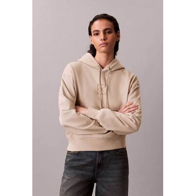 Calvin Klein γυναικεία μπλούζα φούτερ με λογότυπο Relaxed Fit - LV047E240G Μπεζ L Calvin Klein γυναικεία μπλούζα φούτερ με λογότυπο Relaxed Fit - LV047E240G Μπεζ L