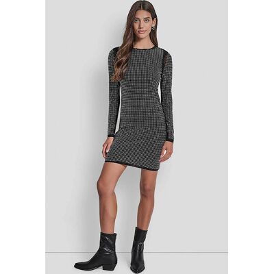 DKNY γυναικείο mini φόρεμα με στρας Slim Fit - DJ5D9132 Μαύρο S DKNY γυναικείο mini φόρεμα με στρας Slim Fit - DJ5D9132 Μαύρο S