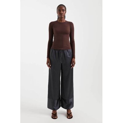 Topshop γυναικείο παντελόνι σατέν με ρίγα "Ardo" - 31002180 Γκρι 40 Topshop γυναικείο παντελόνι σατέν με ρίγα "Ardo" - 31002180 Γκρι 40