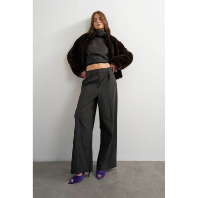 Topshop γυναικείο παντελόνι ψηλόμεσο Wide Leg "Tascha" - 31001378 Καφέ 38 Topshop γυναικείο παντελόνι ψηλόμεσο Wide Leg "Tascha" - 31001378 Καφέ 38