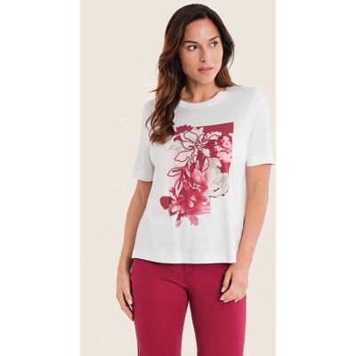 Gerry Weber γυναικείο Τ-shirt με print και κέντημα - N71704121038 Λευκό 44 Gerry Weber γυναικείο Τ-shirt με print και κέντημα - N71704121038 Λευκό 44