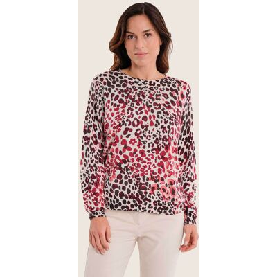 Gerry Weber γυναικεία μπλούζα πλεκτή με animal print - N76031713038 Ροζ 46 Gerry Weber γυναικεία μπλούζα πλεκτή με animal print - N76031713038 Ροζ 46
