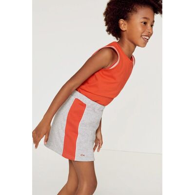 Lacoste παιδική mini φούστα με coloblocκed - JJ4468 Γκρι 4Y Lacoste παιδική mini φούστα με coloblocκed - JJ4468 Γκρι 4Y