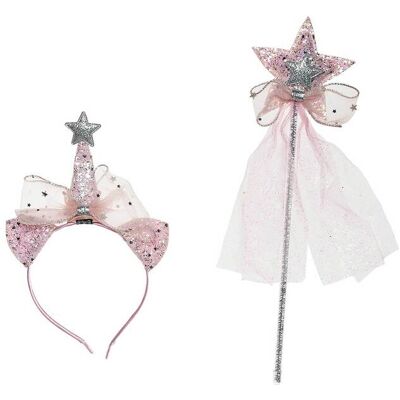 Alouette παιδικό σετ στέκα μαλλιών και ραβδάκι με glitter (2 τεμάχια) - 00032100 Ροζ Ανοιχτό ΣΕΤ Alouette παιδικό σετ στέκα μαλλιών και ραβδάκι με glitter (2 τεμάχια) - 00032100 Ροζ Ανοιχτό ΣΕΤ
