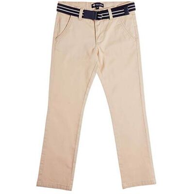 Alouette παιδικό παντελόνι chino με ζώνη (6-16 ετών) - 00913647 Μπεζ 8Y Alouette παιδικό παντελόνι chino με ζώνη (6-16 ετών) - 00913647 Μπεζ 8Y