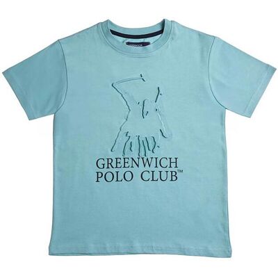 Alouette παιδική μπλούζα με ανάγλυφο σχέδιο "Greenwich Polo Club" (18 μηνών-16 ετών) - 00152019 Πράσινο Μέντας 14Y Alouette παιδική μπλούζα με ανάγλυφο σχέδιο "Greenwich Polo Club" (18 μηνών-16 ετών) - 00152019 Πράσινο Μέντας 14Y
